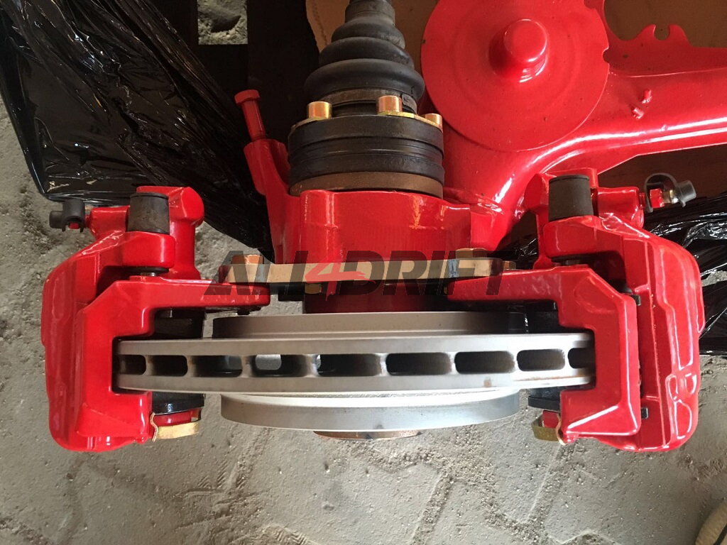 Adapter for connecting disc brakes BMW E30 / E36 compact (drum axle)