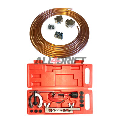 Assembly kit for hydraulic handbrake with caliper enter/exit M10