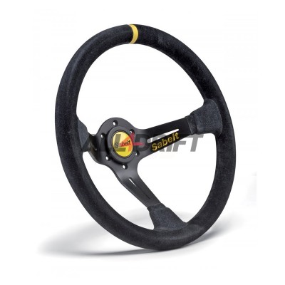 3-spoke sports steering wheel SABELT - 350 mm, offset 90 mm