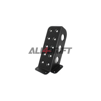 Universal footrest black + grip