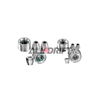 Set of aluminium uniball bushes for the BMW E36/E46 rear trailing arms