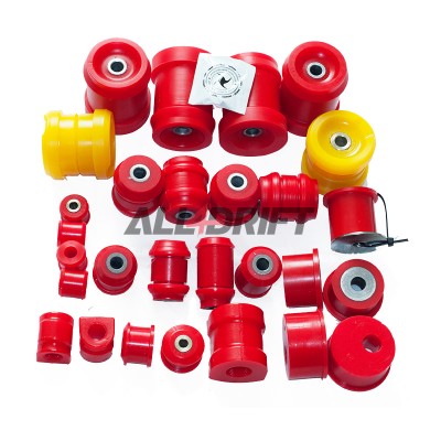 Complete set of polyurethane silent blocks BMW E36