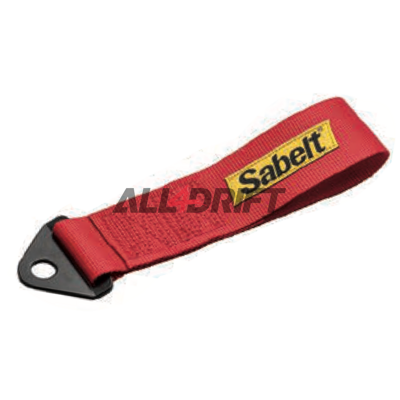 Towing eye - Sabelt strap - red