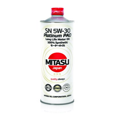 MITASU PLATINUM PAO SN 5W-30 DEXOS 2 plná syntetika 1L