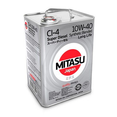 MITASU SUPER LL DIESEL CI-4 10W-40 syntetická zmes 6L