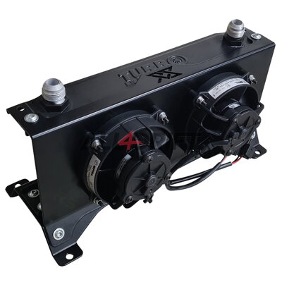 RS-Ultimate Universal Oil Cooler Bracket for 2 Fans, 16 Rows, 260x125x50mm AN10