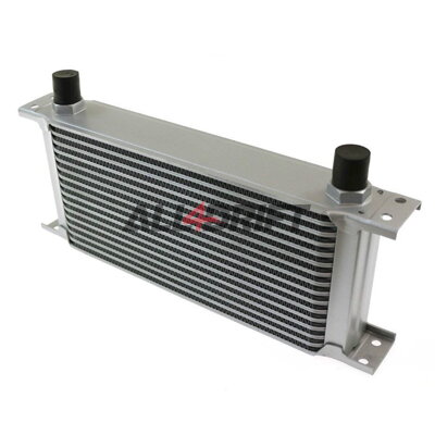 Performance oil cooler, 16 rows, 260x125x50mm AN8 silver