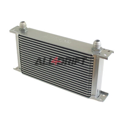 Performance oil cooler, 19 rows, 260x150x50mm AN8 silver