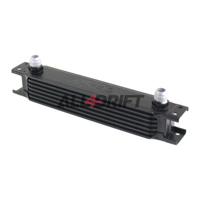 Performance oil cooler, 7 rows, 260x50x50mm AN8 black