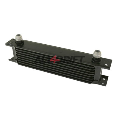 Performance oil cooler, 9 rows, 260x70x50mm AN8 black