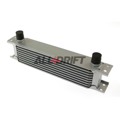 Performance oil cooler, 9 rows, 260x70x50mm AN8 silver