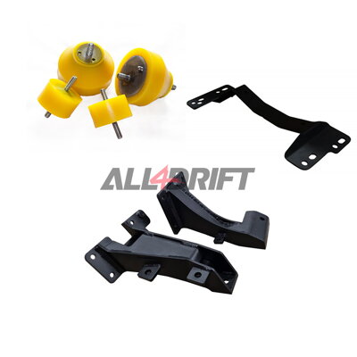 Set of grooves and silent blocks for engine and transmission BMW E36 E46