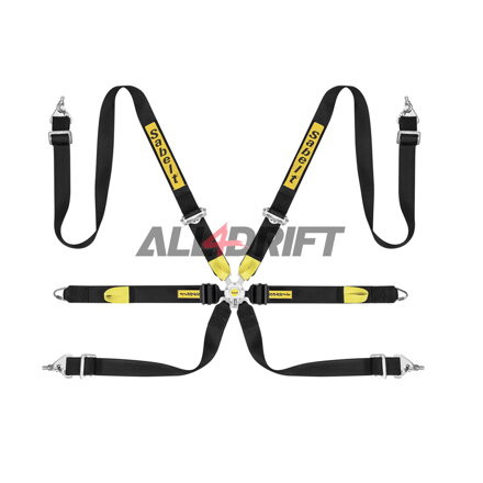 6 point safety racing belt SABELT 2 "for Hans