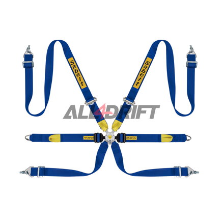 6 point safety racing belt SABELT 2 "for Hans