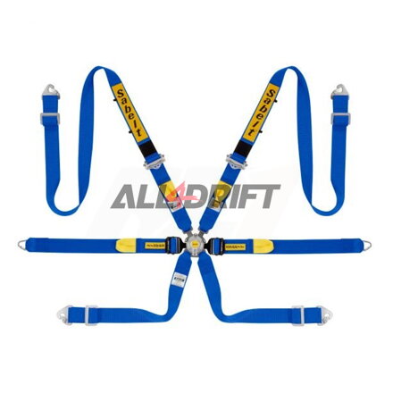 6 point safety racing belt SABELT 2 "for Hans GOLD