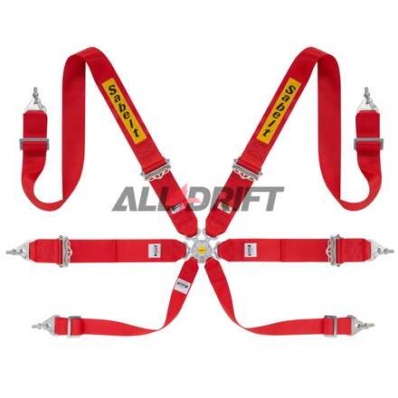 6-point safety racing belt SABELT 75mm 3 "- STEEL