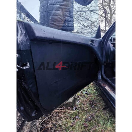Aluminum racing door panels 3/4 BMW E46 coupe - front