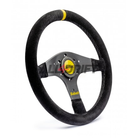 Aluminum sports steering wheel SABELT - 330 mm, flat