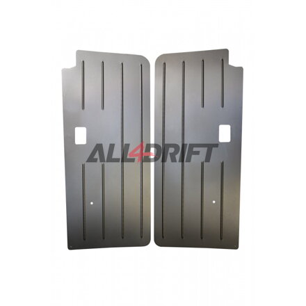 Aluminum racing door panels BMW E30 coupe - front + rear