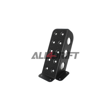 Universal footrest black + grip