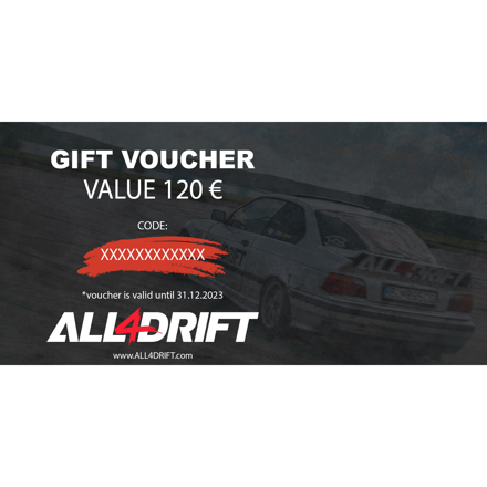 Gift voucher All4Drift - 120 €