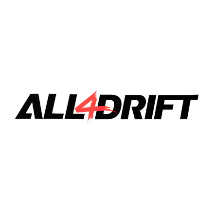 sticker All4Drift black-red S/M/L/XL