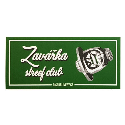 Sticker Zavářka street club (RICEDELIVERY)