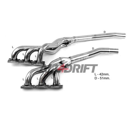 Stainless tuned exhaust pipes BMW E36 320 323 325 328