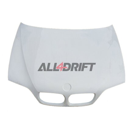 Front laminate lightweight bonnet with reinforcement for BMW E46