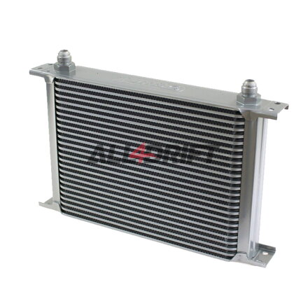 Performance oil cooler, 25 rows, 260x195x50mm AN8 silver