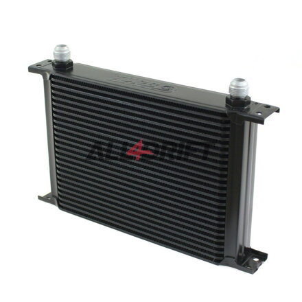 Performance oil cooler, 25 rows, 260x195x50mm AN8 black