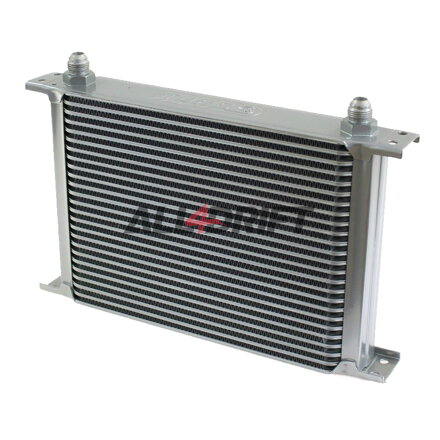Performance oil cooler, 30 rows, 260x235x50mm AN8 silver