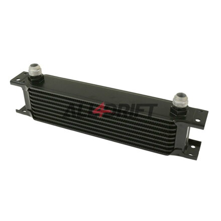 Performance oil cooler, 9 rows, 260x70x50mm AN10 black