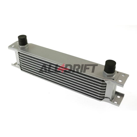 Performance oil cooler, 9 rows, 260x70x50mm AN8 silver