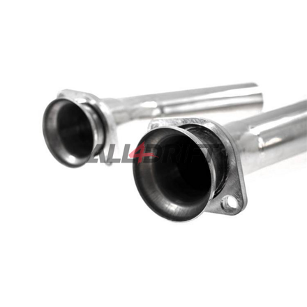 Stainless tuned exhaust pipes BMW E46 323i 328i E39 528i