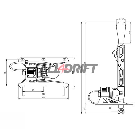 PMC Pro Short shifter self center for BMW