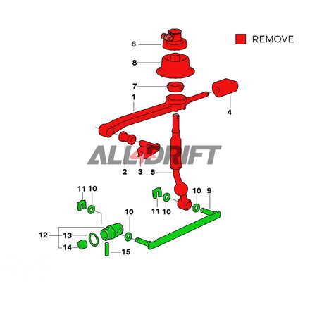 Short shifter ODESA - short shift BMW E30/E36/E46/E39 V2