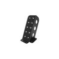 Universal footrest black + grip