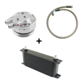 SET of oil filter caps for BMW + cooler + AN10 hose