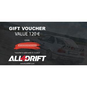 Gift voucher All4Drift - 120 €