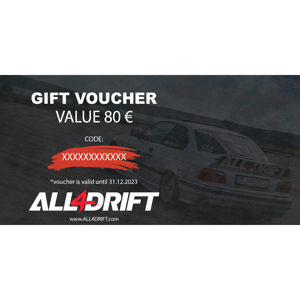 Gift voucher All4Drift - 80 €