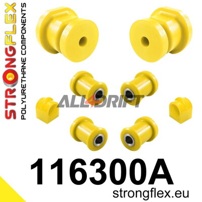 116300A Rear suspension bush kit SPORT - Mercedes W123 (76-86)