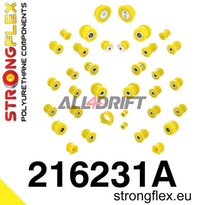 216231A Full suspension polyurethane bush kit SPORT - Toyota I (99-05) XE10