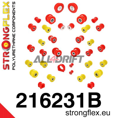 216231B Full suspension polyurethane bush kit - Toyota I (99-05) XE10