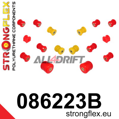 086223B Rear suspension polyurethane bush kit - Honda V (96-01) Type SH