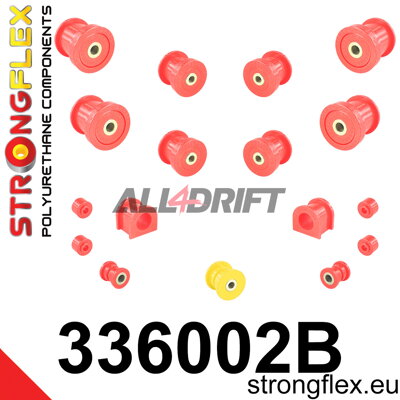 336002B Front suspension bush kit - Jeep II (84-01) XJ