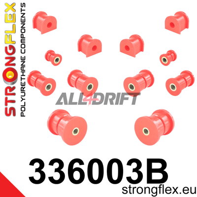 336003B Rear suspension bush kit - Jeep II (84-01) XJ