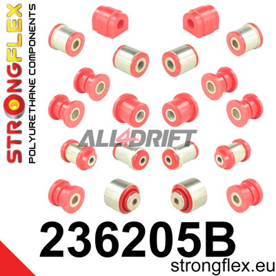 236205B Rear suspension bush kit Volvo S60 / S80 / V70