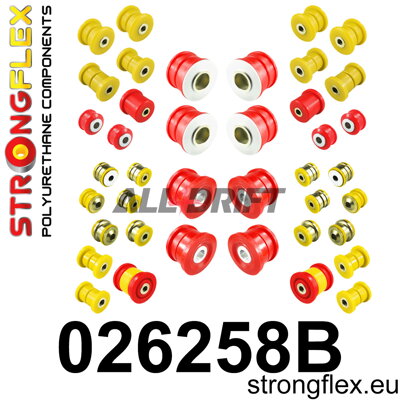 026258B Full suspension polyurethane bush kit Audi / Porsche / VW
