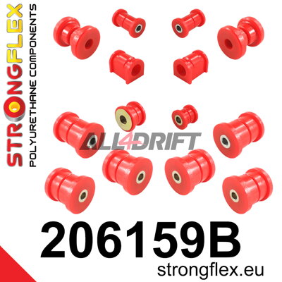 206159B Full suspension polyurethane bush kit